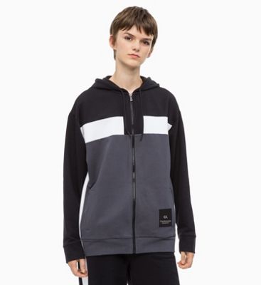 calvin klein zip up hoodie womens