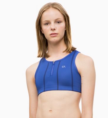 calvin klein blue sports bra