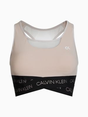 grey calvin klein sports bra