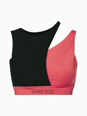 red calvin klein sports bra