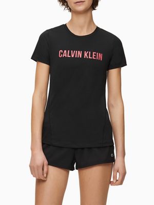 calvin klein black and red t shirt