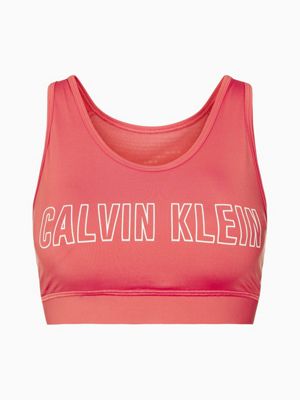 red calvin klein sports bra