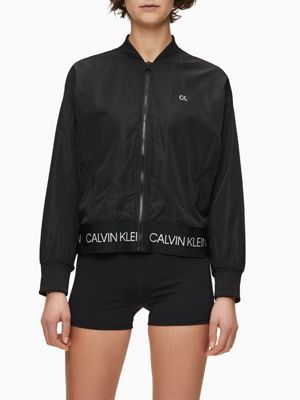 calvin klein reflective bomber jacket