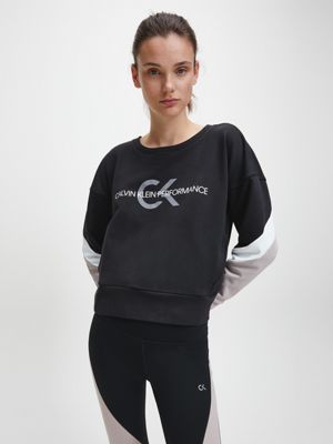 calvin klein logo sweatshirt womens