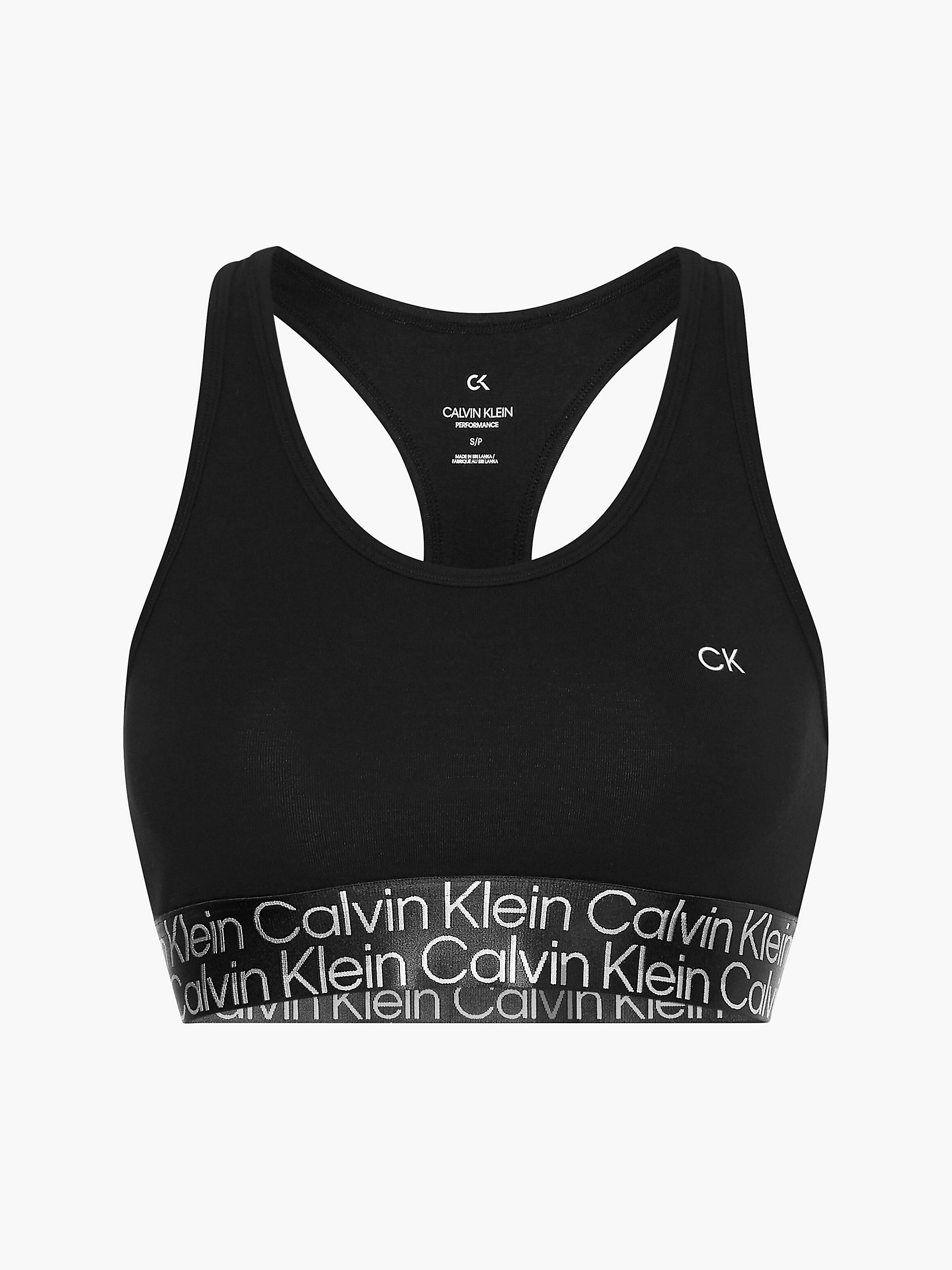 Black Beauty Low Impact Sports Bra undefined women Calvin Klein