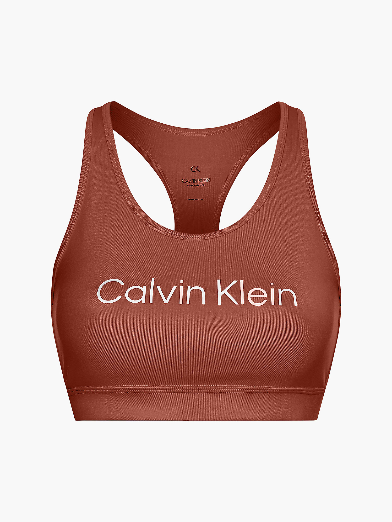 Russet > Бюстгальтер для среднеинтенсивных тренировок > undefined Женщины - Calvin Klein