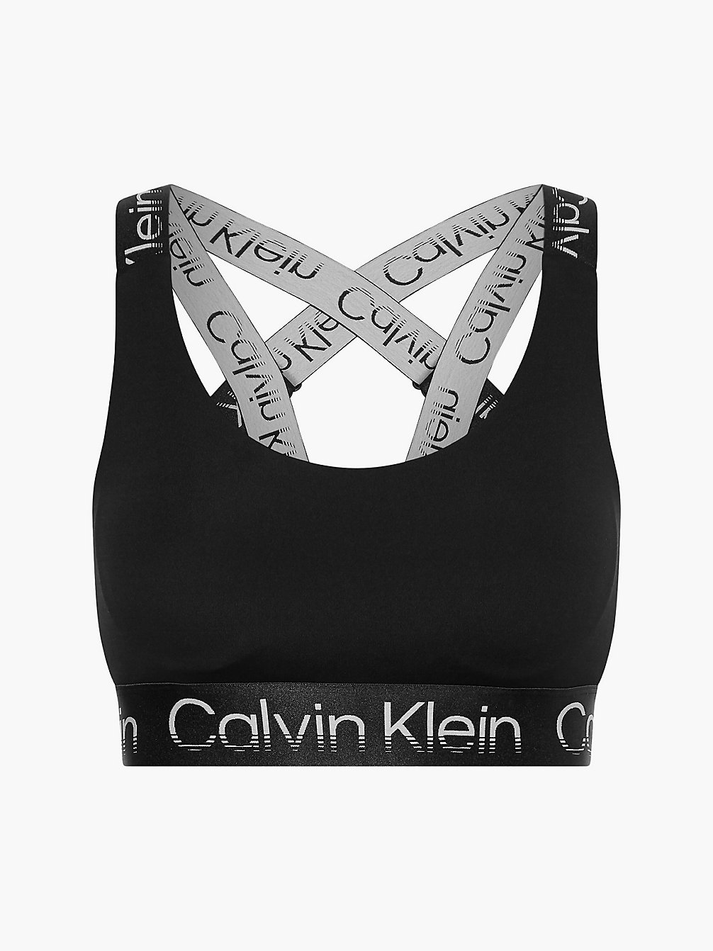 CK BLACK Brassière De Sport Impacts Élevés En Polyester Recyclé undefined femmes Calvin Klein