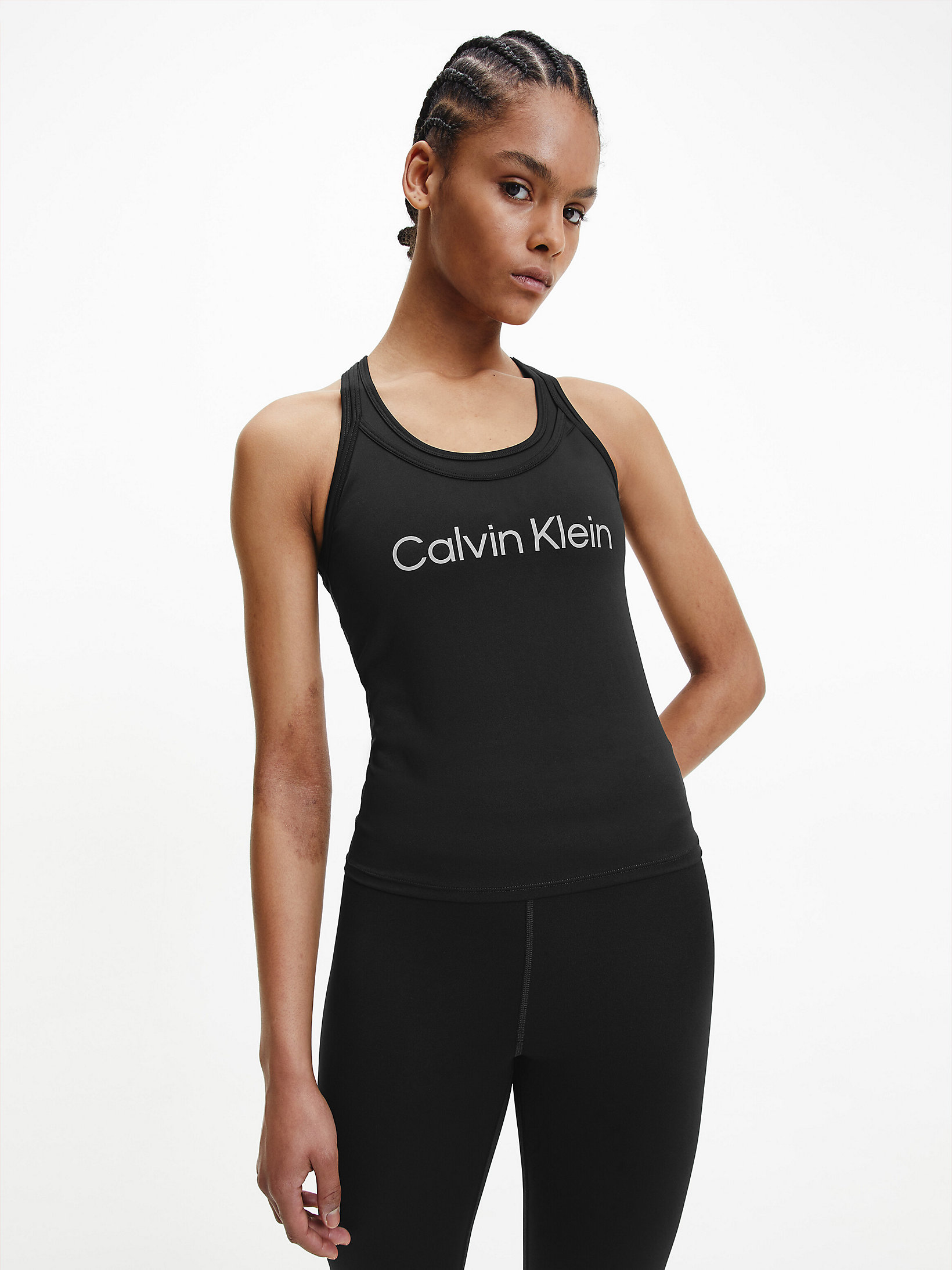 CK Black Logo Tank Gym Top undefined women Calvin Klein