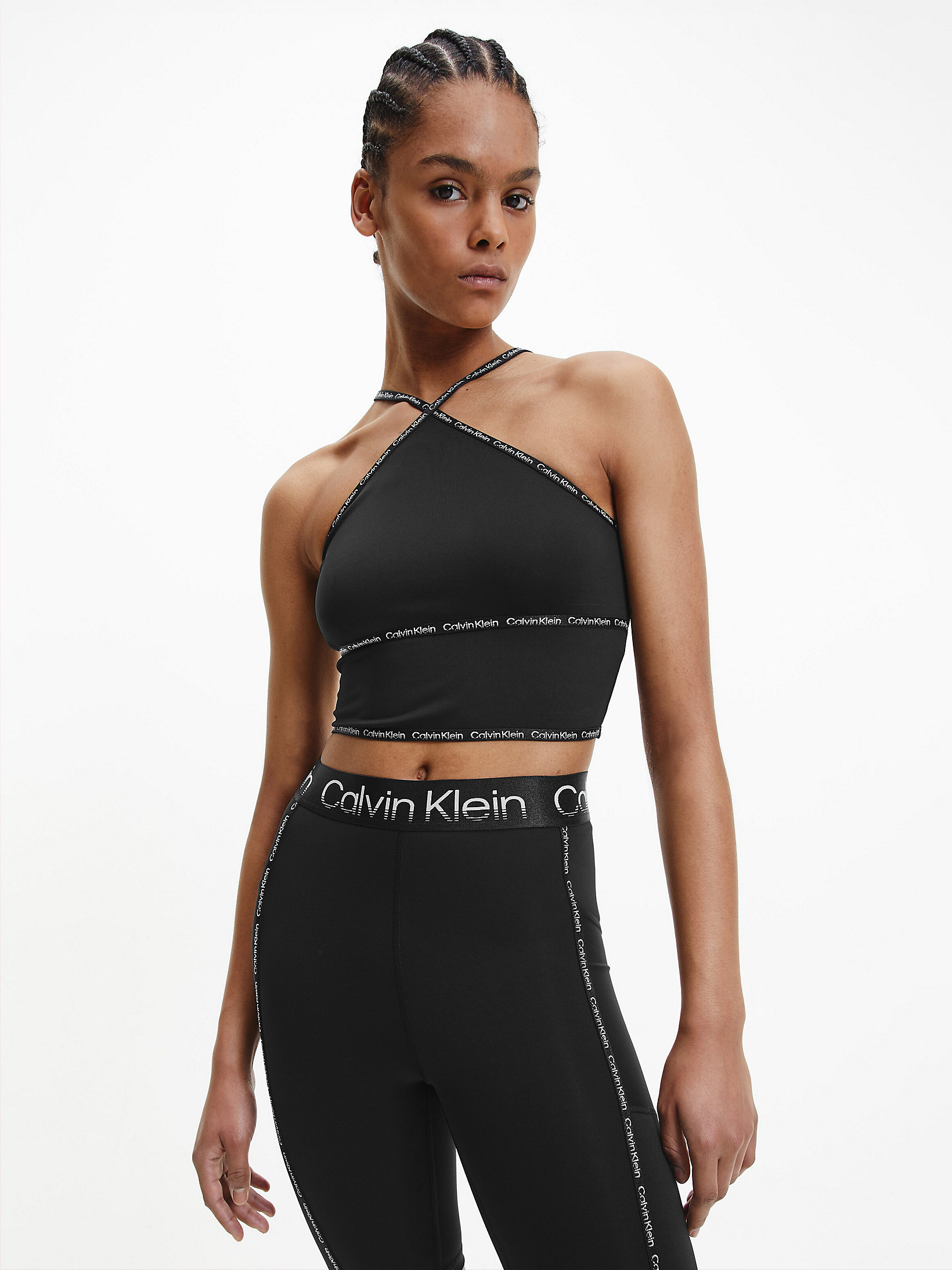 CK Black > Спортивная майка из переработанного полиэстера > undefined Женщины - Calvin Klein