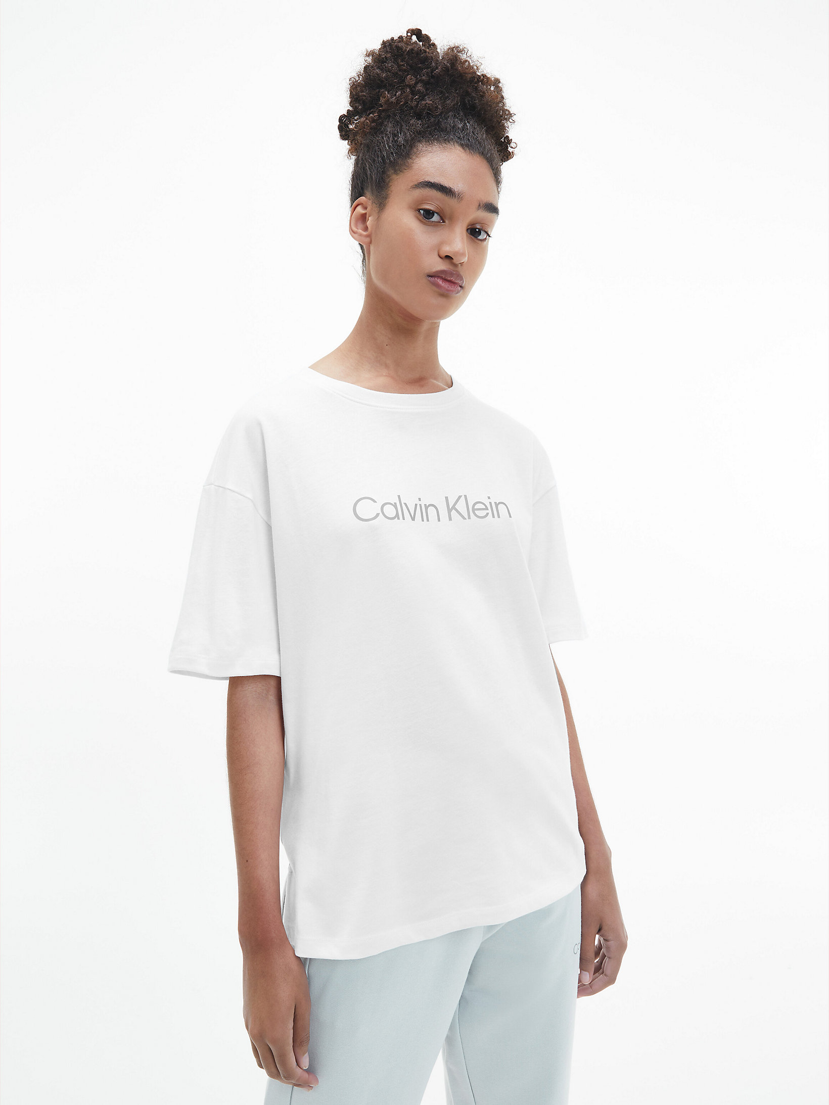 T-Shirt De Sport Boyfriend > Bright White > undefined femmes > Calvin Klein