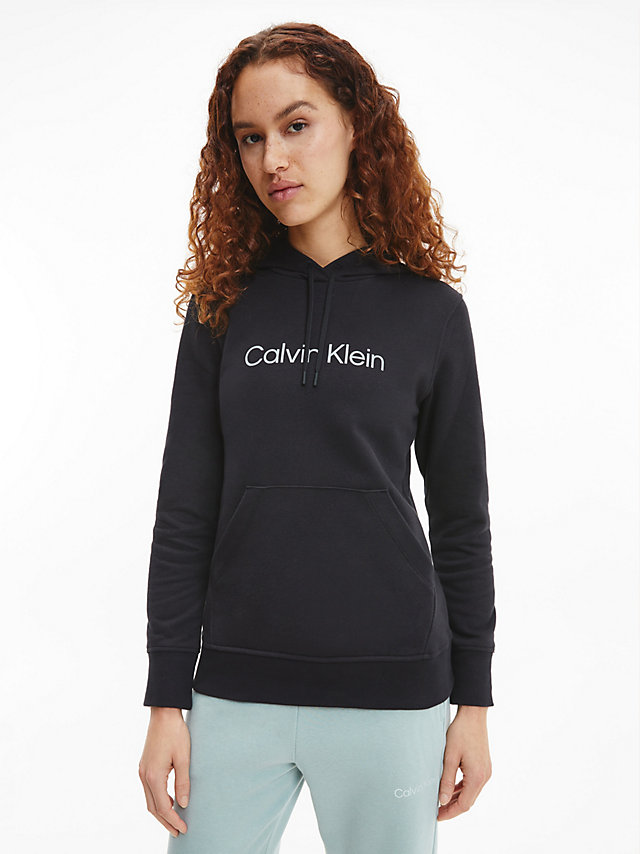 Sweat À Capuche Avec Logo En Tissu Éponge De Coton > Black Beauty > undefined femmes > Calvin Klein