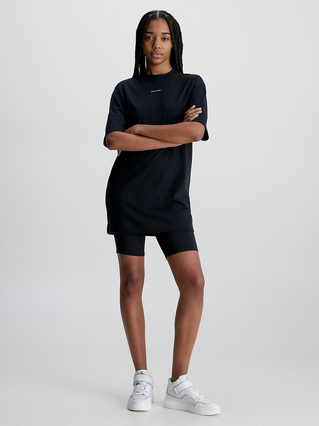 black beauty oversized t-shirt dress for women ck performance