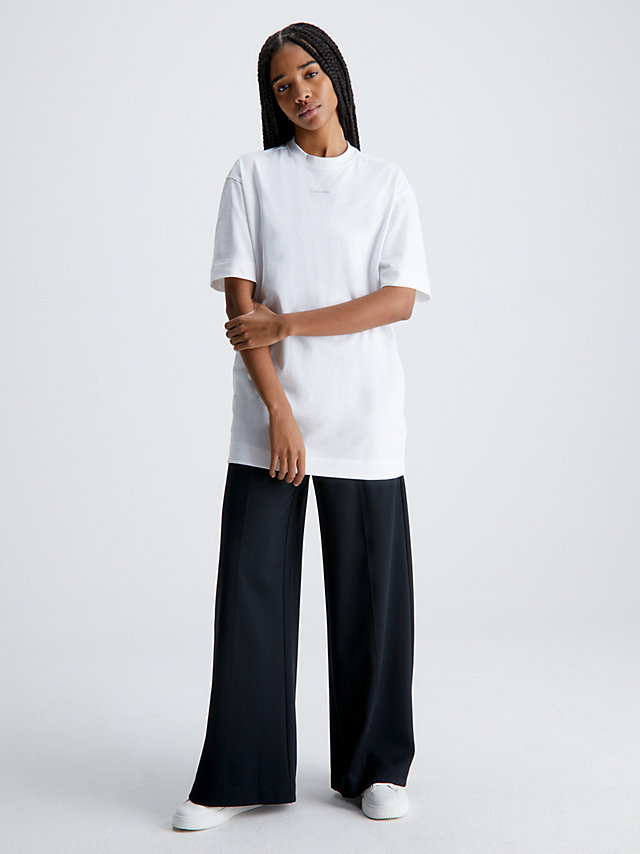 Bright White Oversized T-Shirt Dress undefined women Calvin Klein