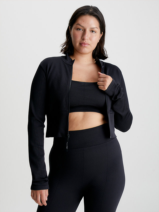 black zip up jacket for women ck performance
