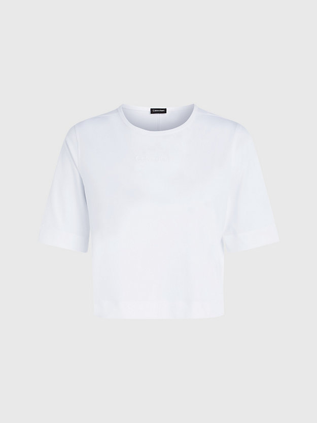 bright white gym-t-shirt für damen - ck performance