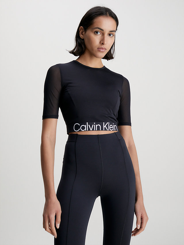 Black Beauty > Cropped Sport T-Shirt > undefined dames - Calvin Klein