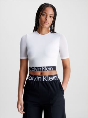 Harde wind Nadeel Beheren Cropped Gym T-shirt Calvin Klein® | 00GWS3K116YAF