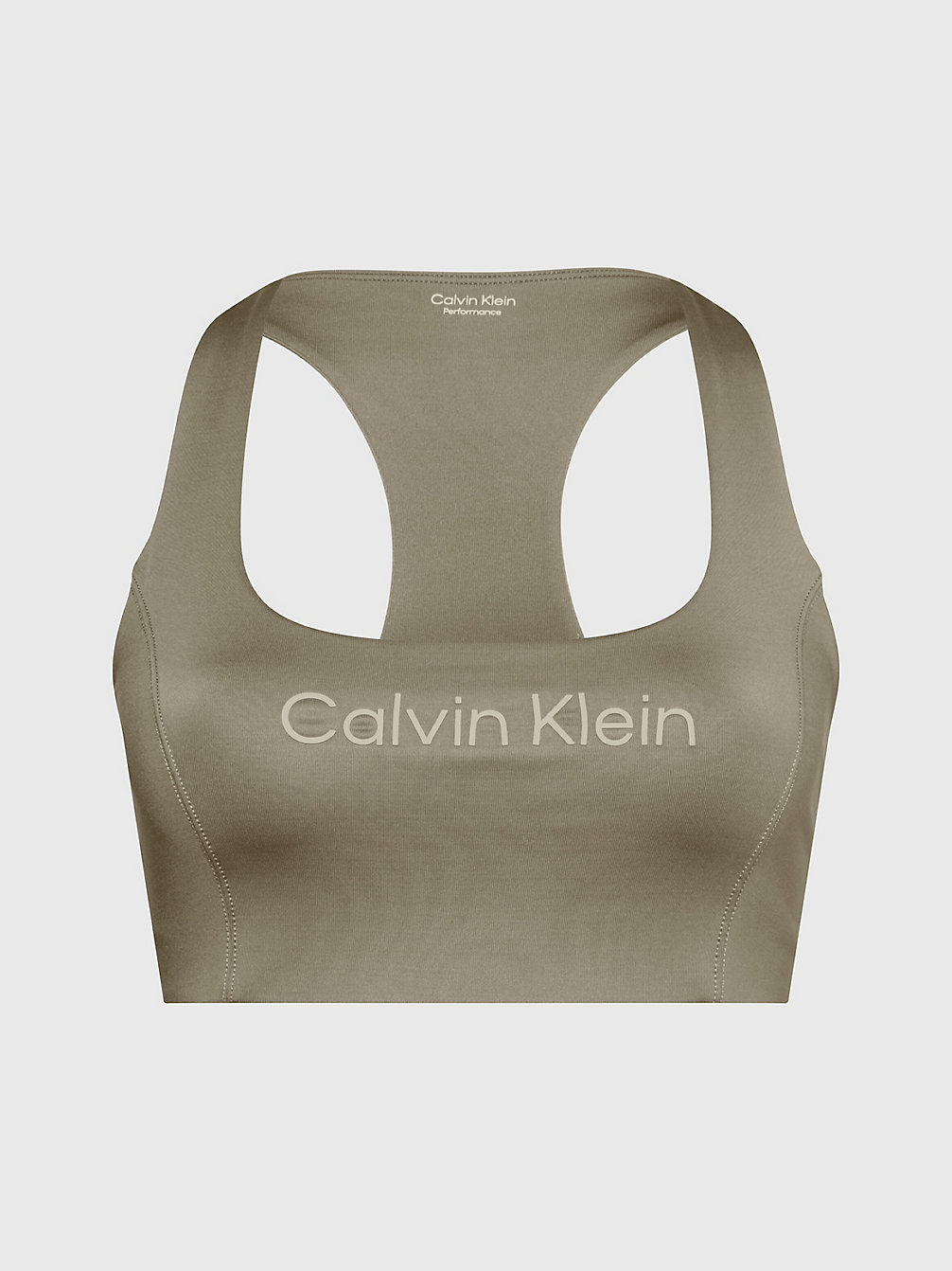 GREY OLIVE Medium Impact-Sportbh undefined dames Calvin Klein