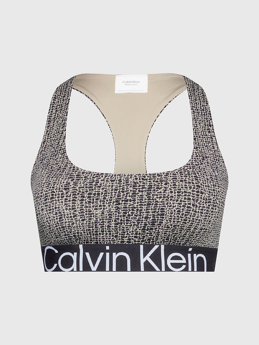 SHOCKING PRINT Medium Impact Sports Bra undefined women Calvin Klein