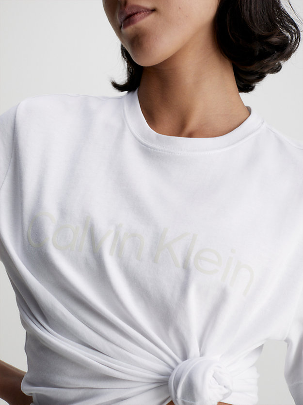 BRIGHT WHITE Miękki T-shirt sportowy dla Kobiety CK PERFORMANCE