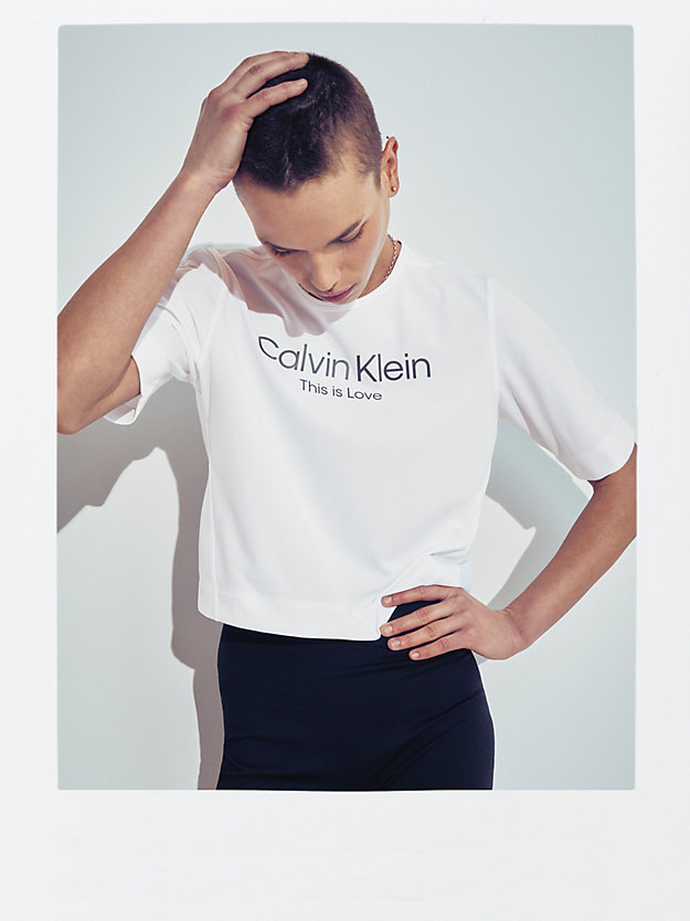 BRIGHT WHITE Gym-T-Shirt – Pride für Damen CK PERFORMANCE