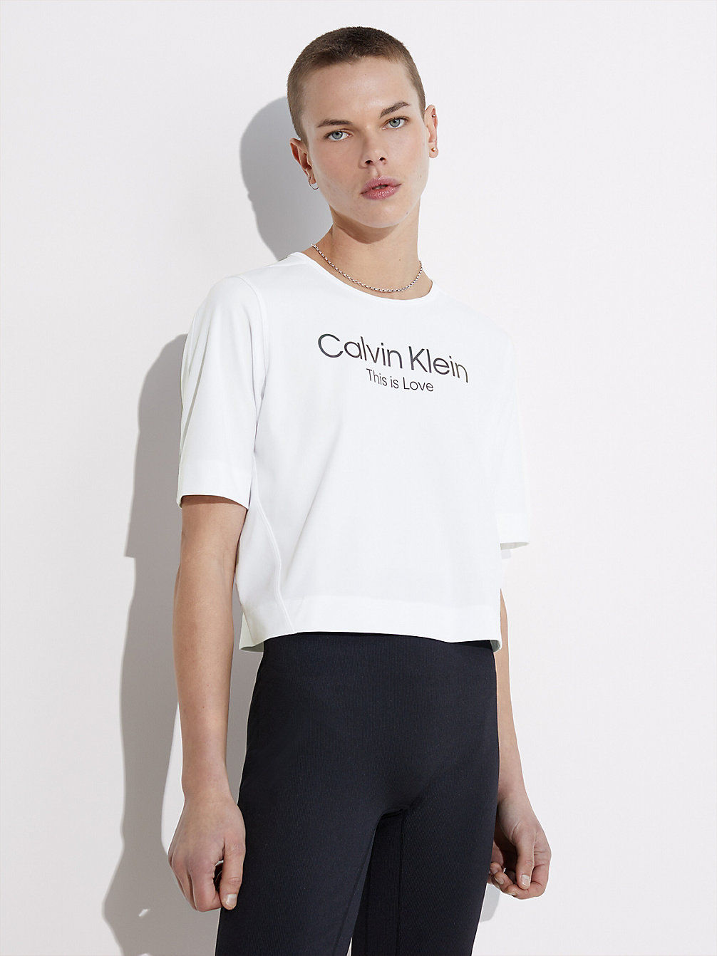 BRIGHT WHITE Gym T-Shirt - Pride undefined women Calvin Klein