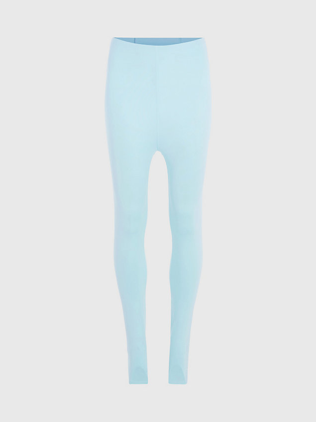 blue legginsy sportowe z kieszonką dla kobiety - ck performance