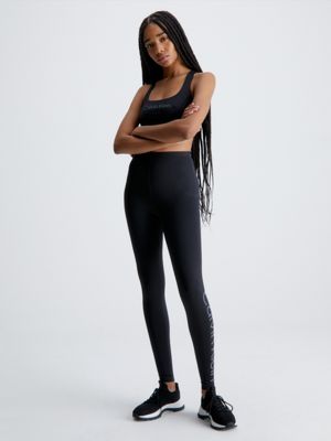 Calvin Klein Performance Womens Plus Fitness Workout Athletic Leggings  Black 3X