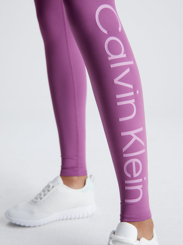 purple legginsy sportowe z kieszonką dla kobiety - ck performance