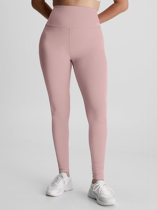 pink sculpting gym leggings for women ck performance