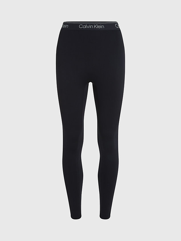 black 7/8-sport-leggings für damen - ck performance