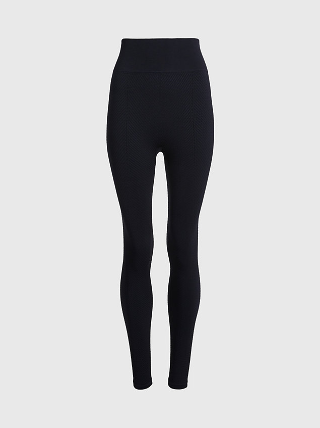 black 7/8 gym leggings for women ck performance