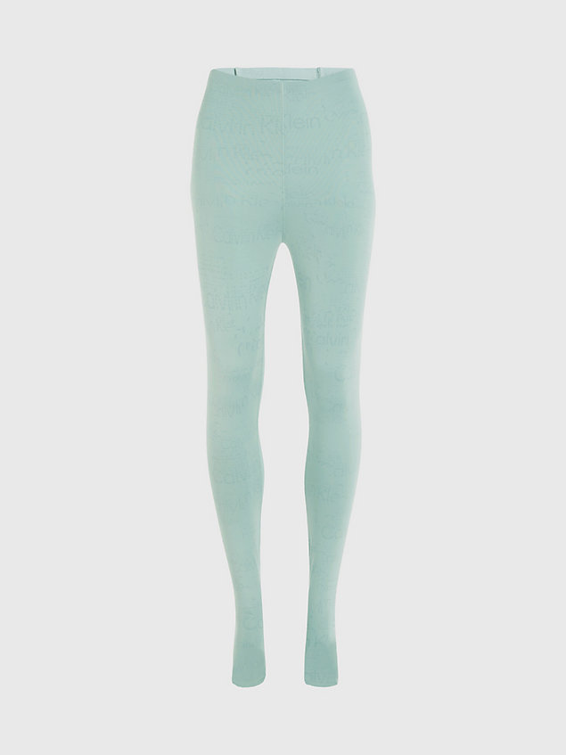 blue sport-leggings mit taschen für damen - ck performance