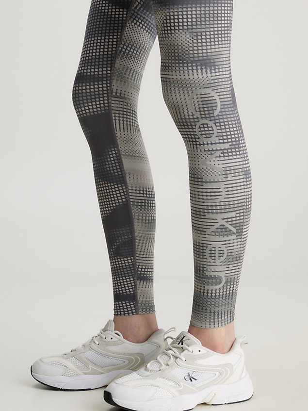 grey legginsy sportowe z kieszonką dla kobiety - ck performance
