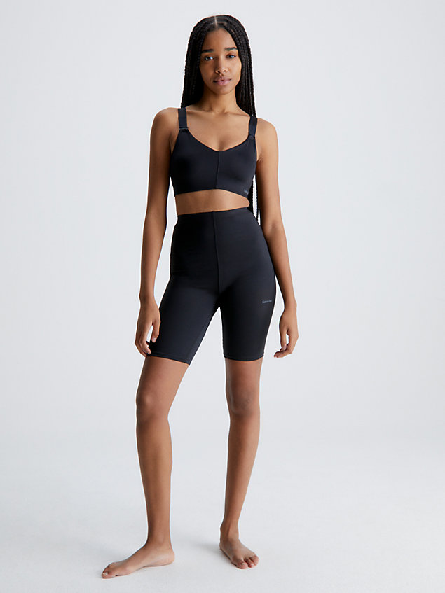 black tight pocket gym shorts for women ck performance