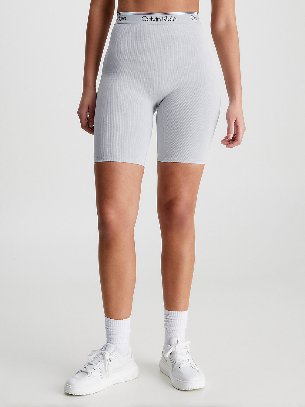 ATHLETIC GREY HEATHER Tight Gym Shorts undefined women Calvin Klein