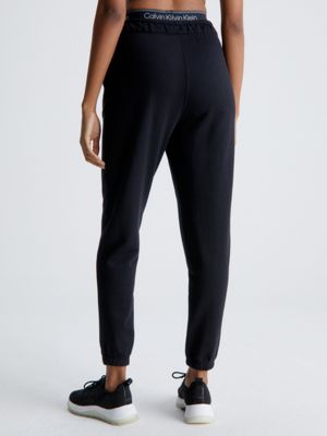 Women's black calvin klein joggers new arrivals