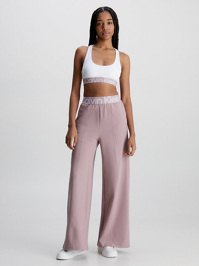 pink wide leg trousers for women ck performance