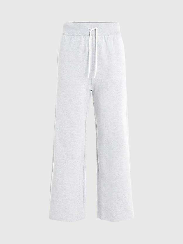 athletic grey heather cotton terry culottes for women ck performance