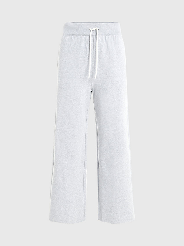 grey cotton terry culottes for women ck performance