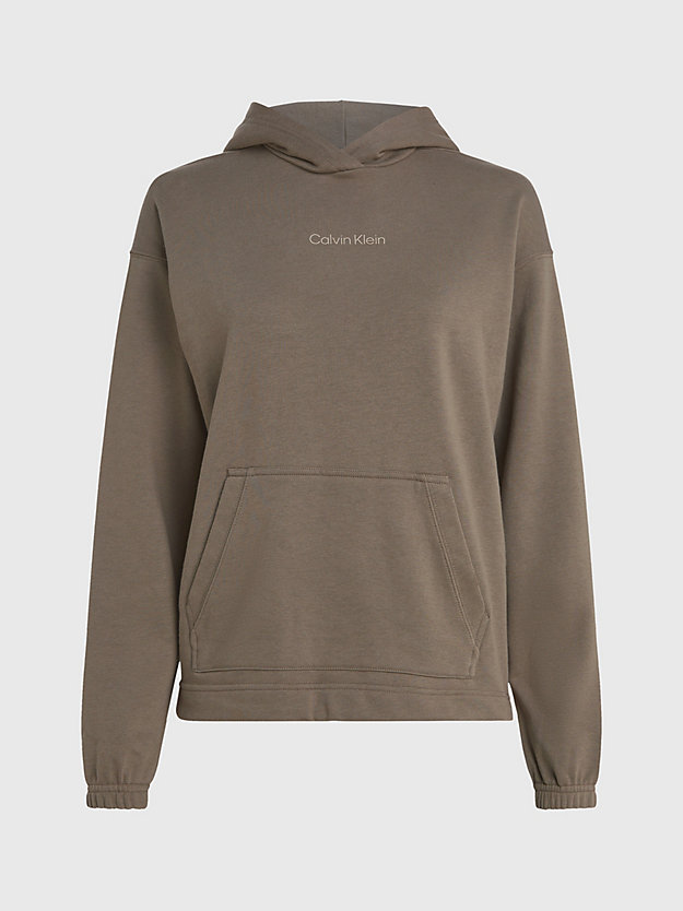GREY OLIVE Cotton Terry Hoodie for women CK PERFORMANCE
