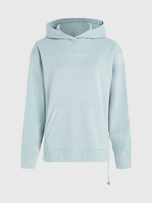 gray mist cotton terry hoodie for women ck performance