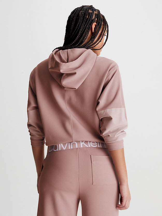GRAY ROSE Twill hoodie met textuur voor dames CK PERFORMANCE