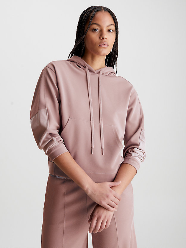 GRAY ROSE Textured Twill Hoodie for women CK PERFORMANCE