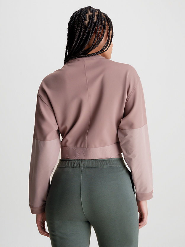 GRAY ROSE Textured Twill Sweatshirt for women CK PERFORMANCE