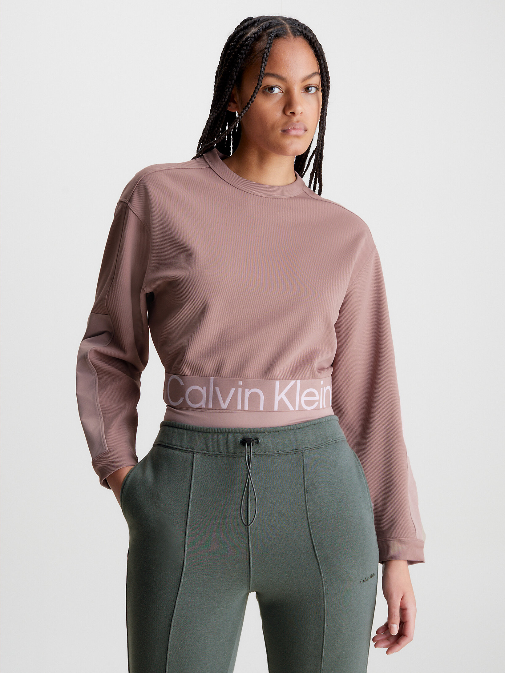 Textured Twill Sweatshirt Calvin Klein® | 00GWS3W3038HR