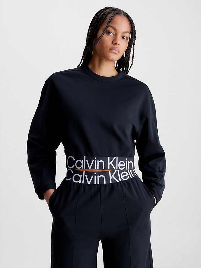 Black Beauty Sweatshirt Mit Twill-Struktur undefined Damen Calvin Klein