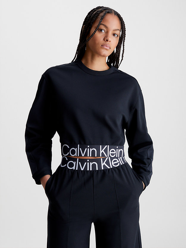 BLACK BEAUTY Sweatshirt mit Twill-Struktur für Damen CK PERFORMANCE