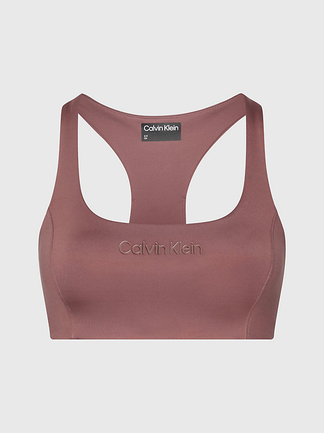 pink medium impact sports bra for women 