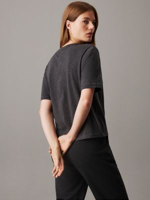 charcoal heather gym t-shirt for women ck sport